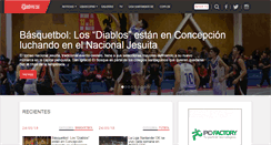 Desktop Screenshot of deportivoescolar.cl